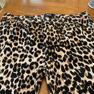 PAIGE animal print jeans, size 32